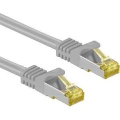 Goobay RJ45 CAT 7 S/FTP CU 1.5m Grey - Premium High-Speed Ethernet Cable for Seamless Connectivity